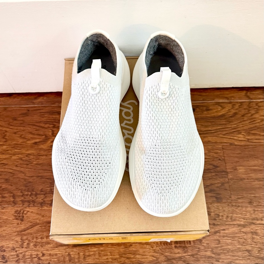 Allbirds Tree Dasher Relay Slip-On Sneakers in Blizzard